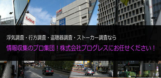 池袋　浮気調査　株式会社　プログレス